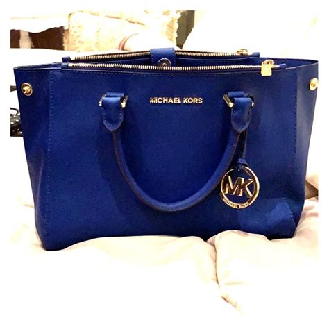 light blue michael kors handbag|michael kors cobalt blue handbag.